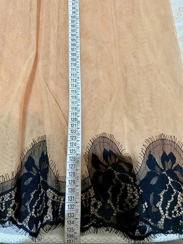 Abito Lungo Vintage Gothic in Tulle e Pizzo