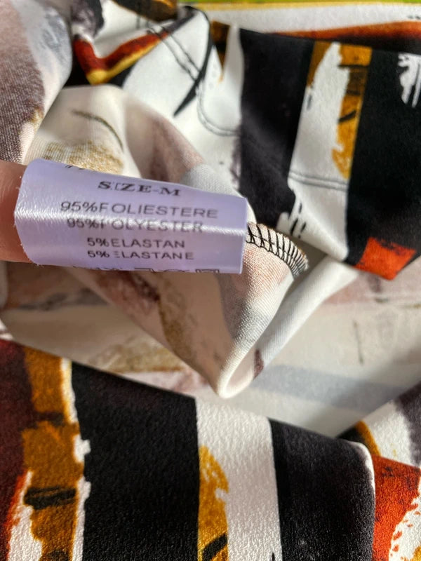 Abito longuette artistico