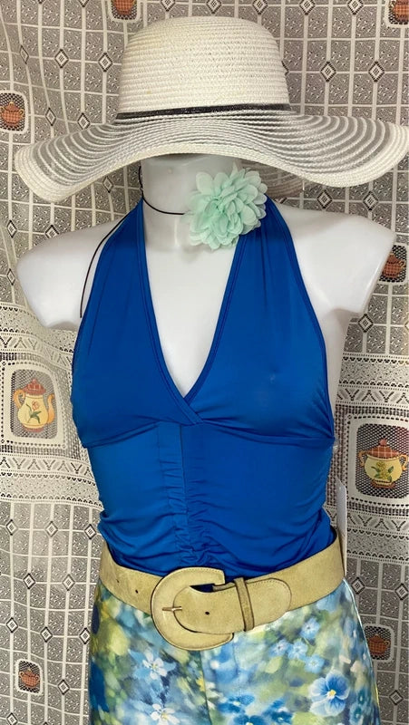 Completo Vintage Pantalone anni 70 Top e sandali