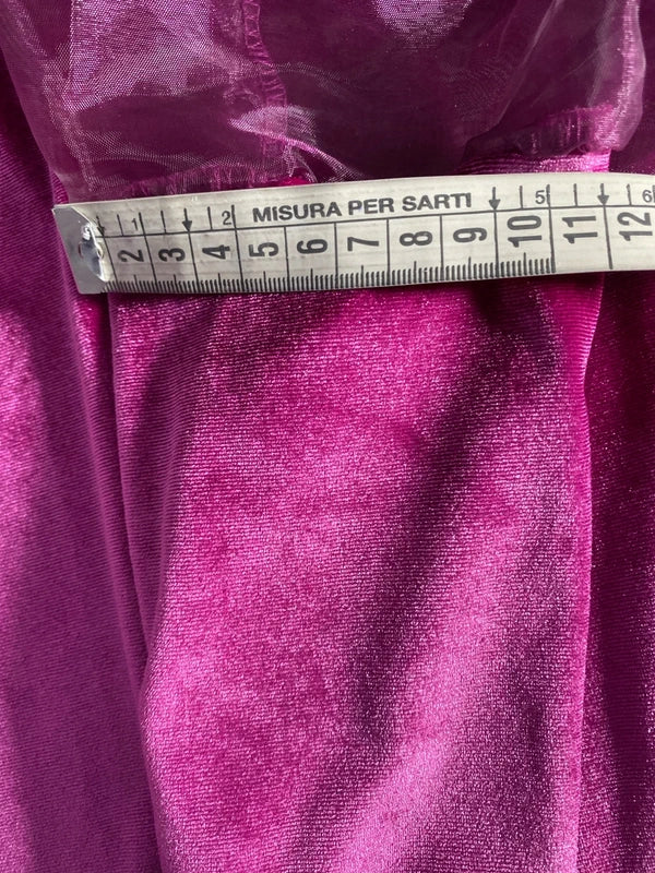 Abito In Velluto Con Maniche A Sbuffo Misure In Foto