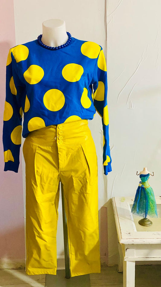 Completo con Pantalone in Ecopelle & Felpa Yoshii