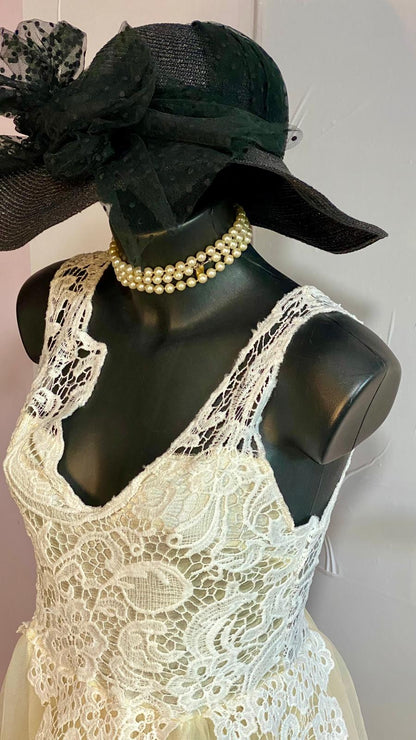 Abito Lungo Da Sposa o Da Sera in Stile Vintage Romantico Misure Nelle Foto