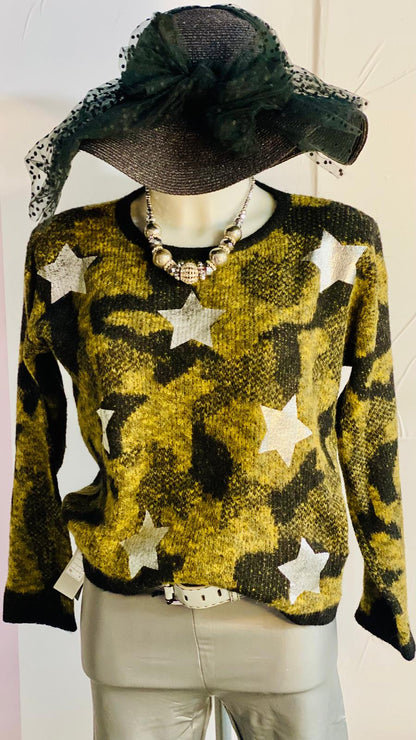 Maglione in Mohair e Lana e Pantalone Leggins Silver