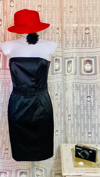 Women's black sheath dress