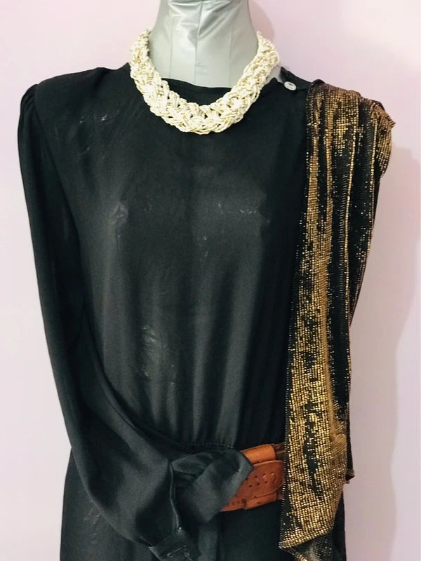 Vintage dress with cape