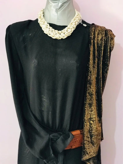 Vintage dress with cape