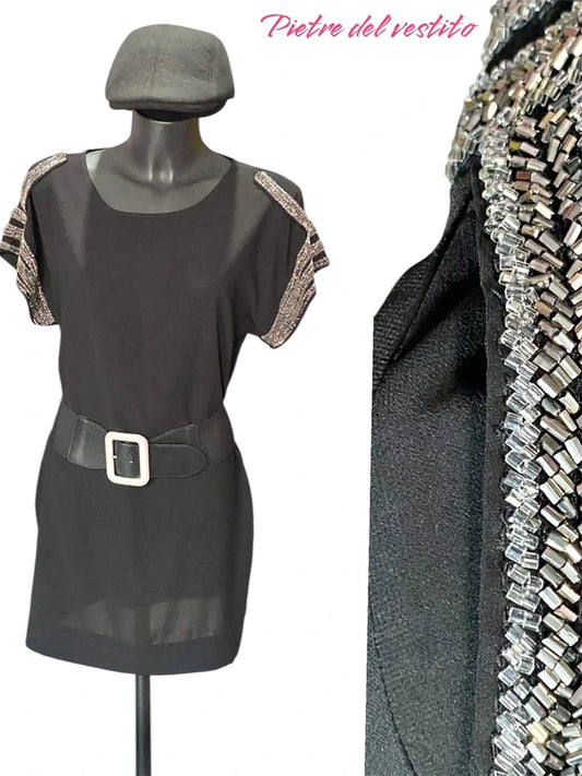Blusa Vestito Con Pietre Decorative Misure Nelle Foto