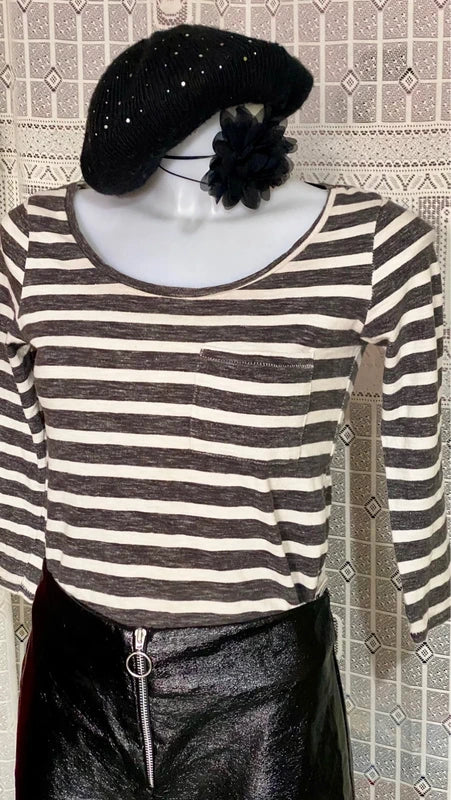 Pantalone Ecopelle Con Top Misure Nelle Foto