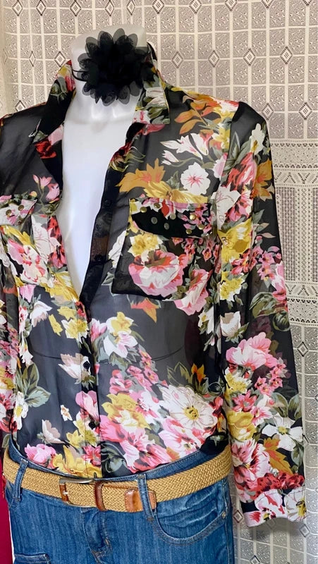 Camicia Top & Jeans Misure Nelle Foto