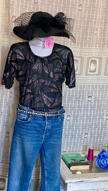 Completo Con Jeans & Top Elegante Misure Nelle Foto