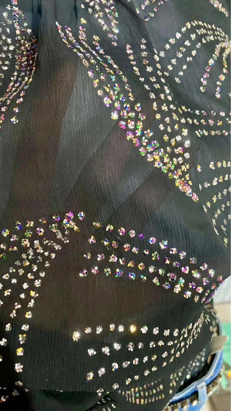 Completo Con Jeans & Top Elegante Misure Nelle Foto