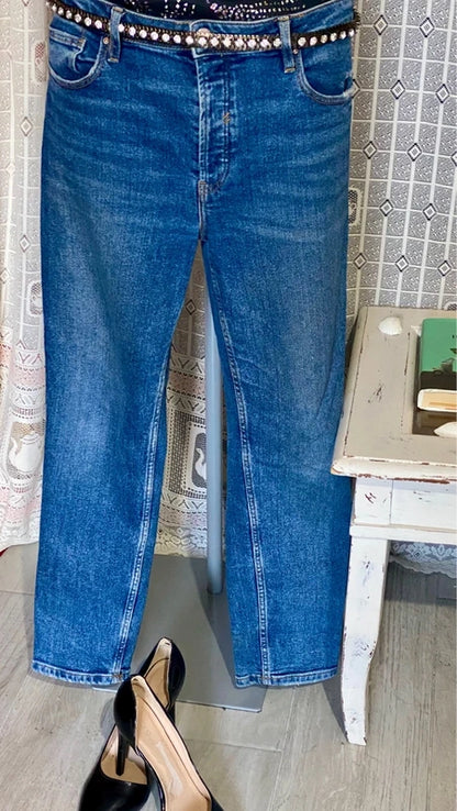 Completo Con Jeans & Top Elegante Misure Nelle Foto