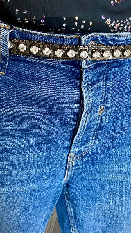 Completo Con Jeans & Top Elegante Misure Nelle Foto