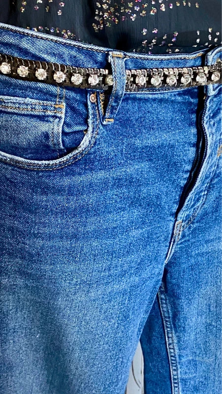 Completo Con Jeans & Top Elegante Misure Nelle Foto