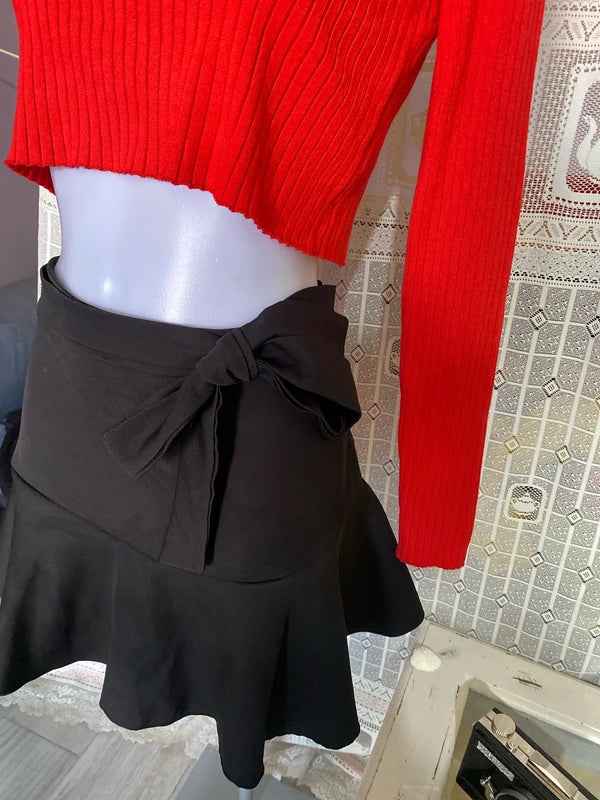 Crop Top Monki Con Gonna Shorts A Pantaloncino Misure Nelle Foto