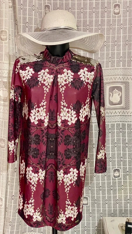 Abito Vintage Stile Tunica Misure Nelle foto