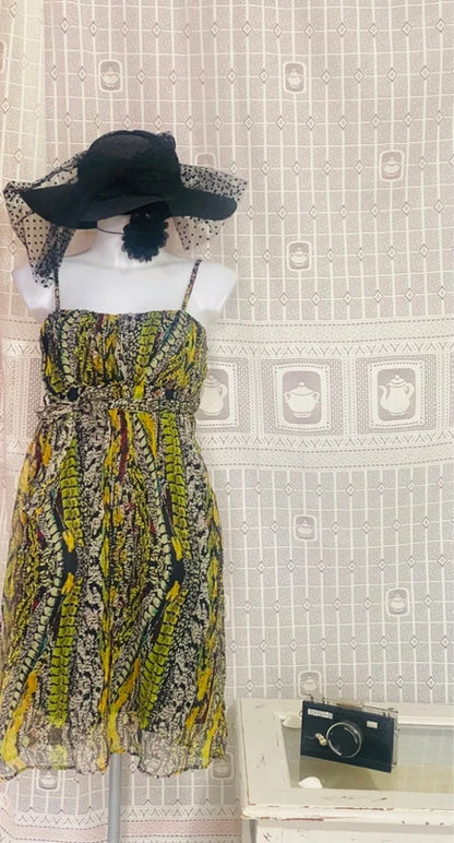 Abito longuette Vintage Misure Nelle Foto