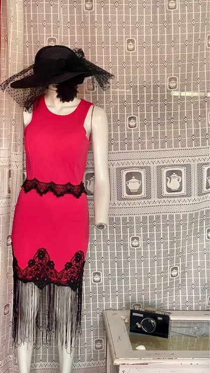 Tubino In Pizzo & Frange Misure Nelle Foto