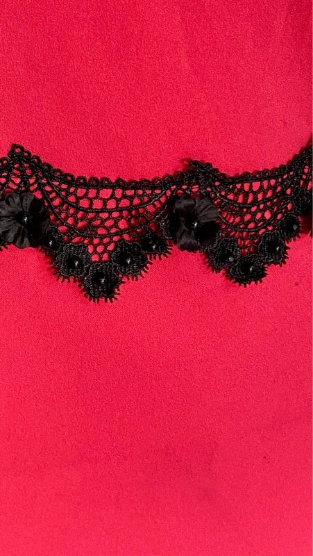 Tubino In Pizzo & Frange Misure Nelle Foto