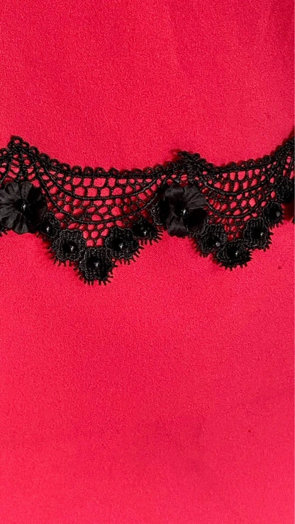 Tubino In Pizzo & Frange Misure Nelle Foto