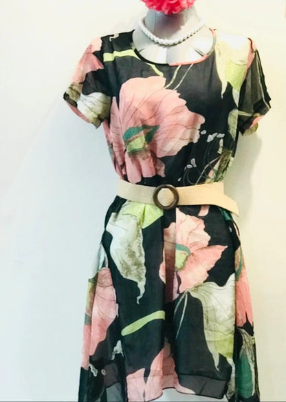 Abito vintage Asimmetrico Misure nelle Foto