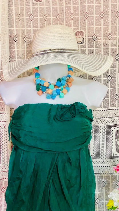 Tubino Drappeggiato 100% Seta Silk