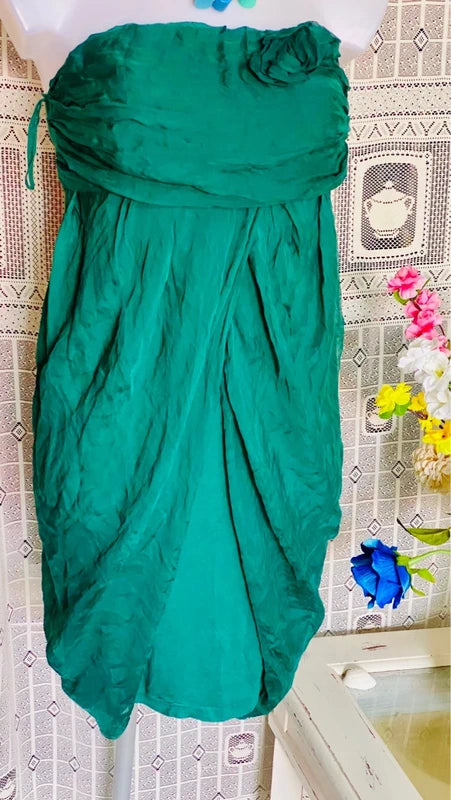 Tubino Drappeggiato 100% Seta Silk