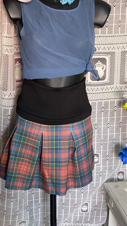 Gonna Plissettata Top in Seta Misure in Foto