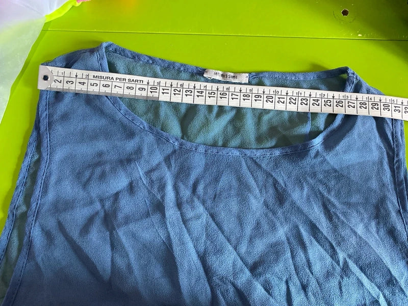 Gonna Plissettata Top in Seta Misure in Foto