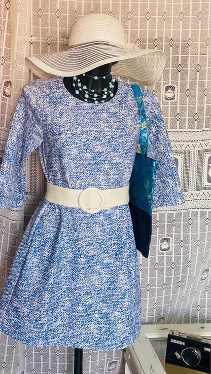 Abito Zara Modello Anni ‘70 Con Borsa Etnica in Regalo Misure in Foto