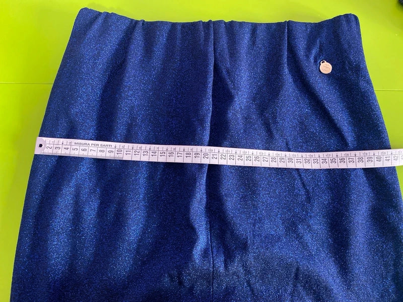 Completo Gonna Glitterata e Top ad Uncinetto Misure in Foto