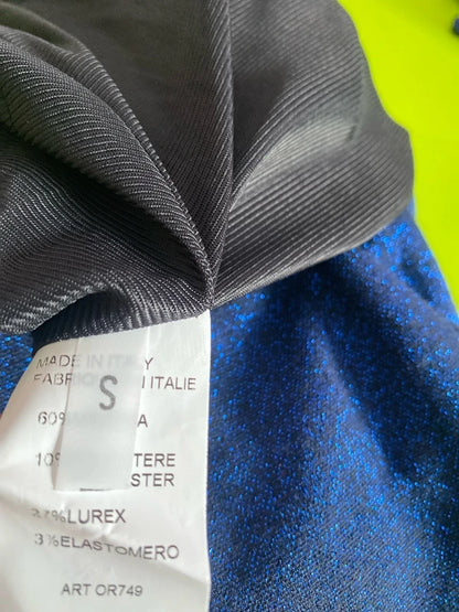 Completo Gonna Glitterata e Top ad Uncinetto Misure in Foto