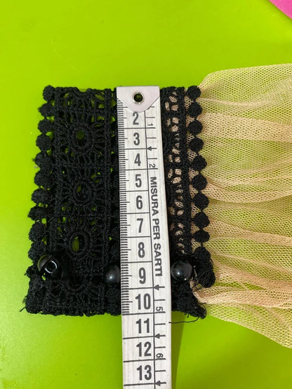 Abito Lungo Vintage Gothic  in Tulle e Pizzo