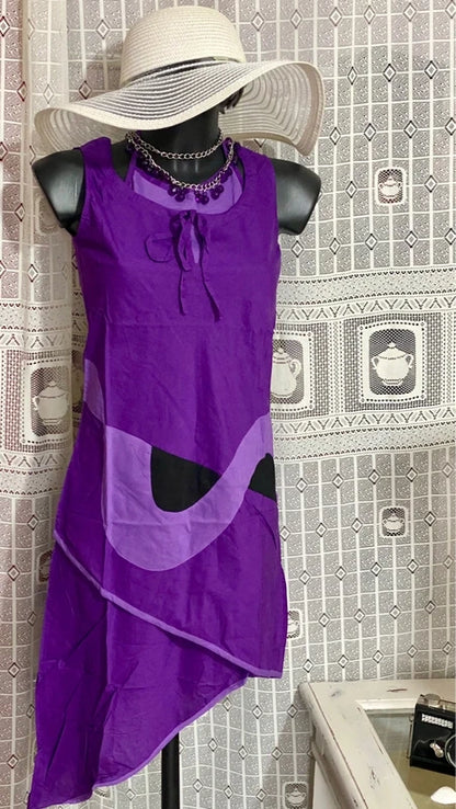 Abito Etnico Vintage Asimmetrico