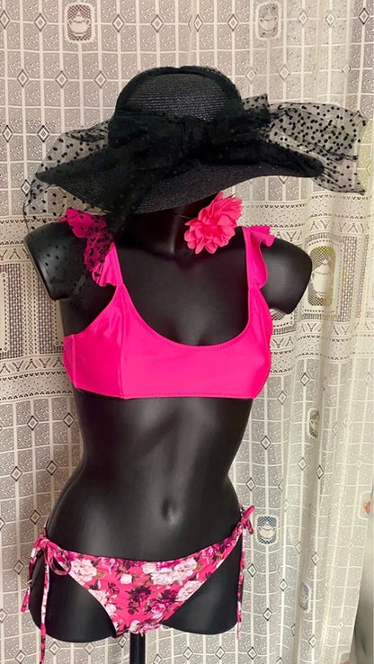 Bikini con Motivi Floreali