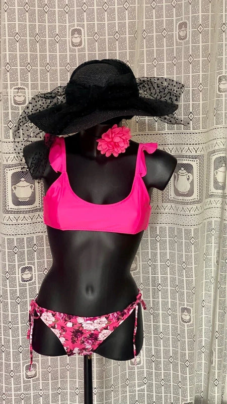 Bikini con Motivi Floreali