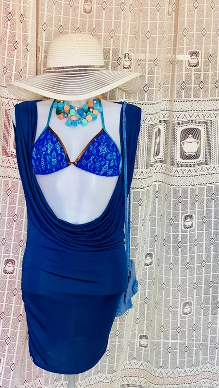 Top Costume Vestito & Borsa Pochette ad Uncinetto