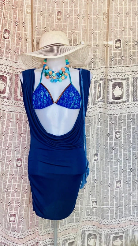 Top Costume Vestito & Borsa Pochette ad Uncinetto