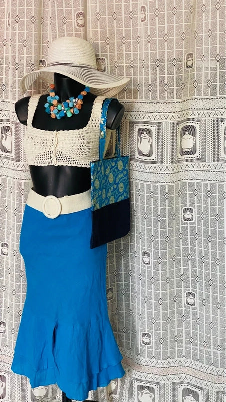 Top Handmade lavorato a mano Gonna a Sirena