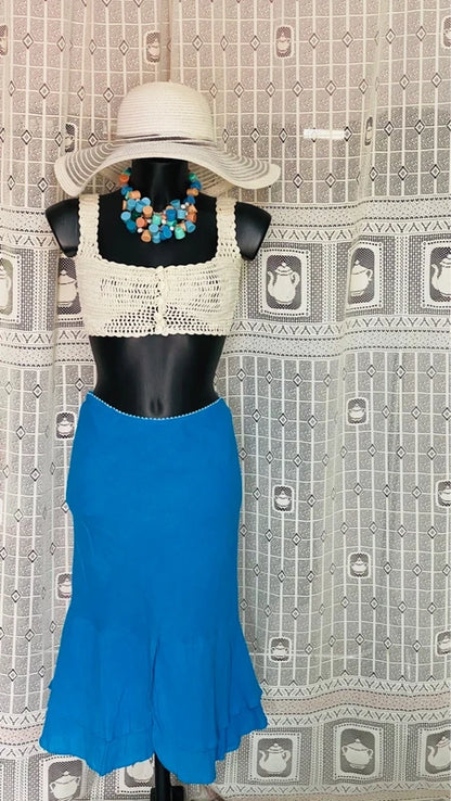 Top Handmade lavorato a mano Gonna a Sirena