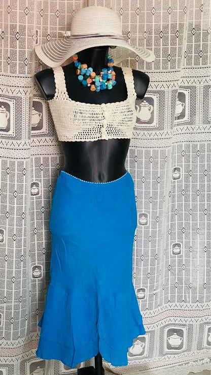 Top Handmade lavorato a mano Gonna a Sirena