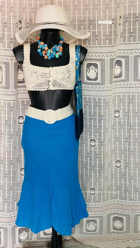 Top Handmade lavorato a mano Gonna a Sirena