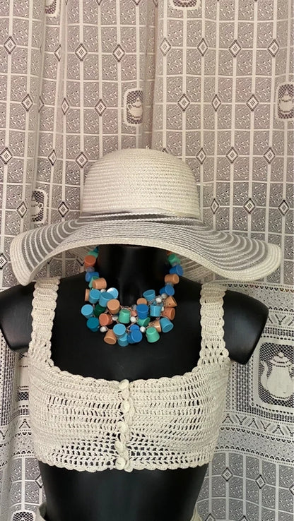 Top Handmade lavorato a mano Gonna a Sirena