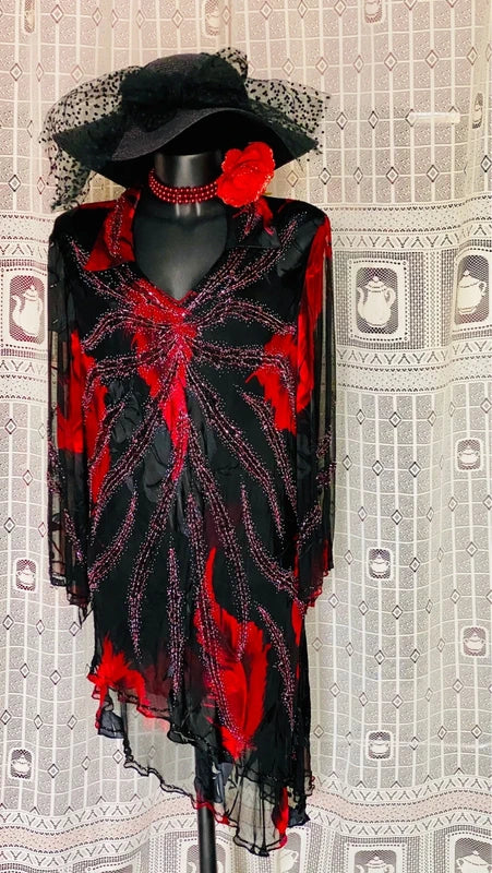 Abito Vintage Anni 70 in Chiffon