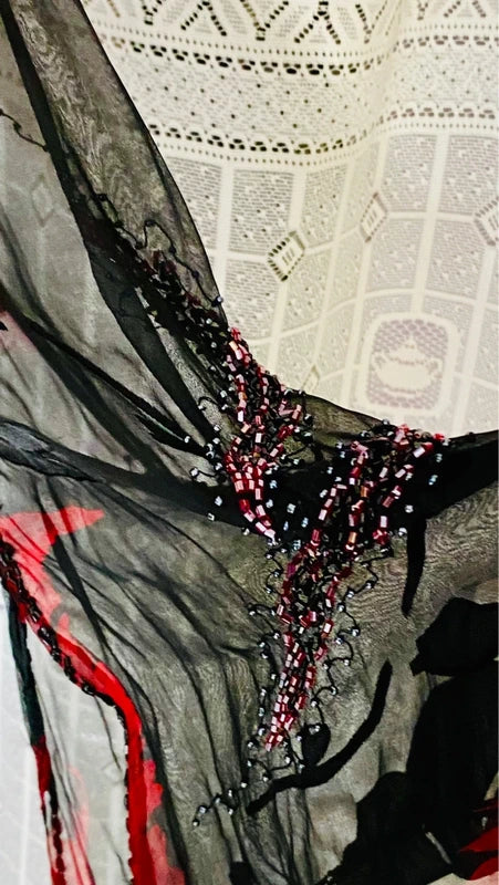 Abito Vintage Anni 70 in Chiffon