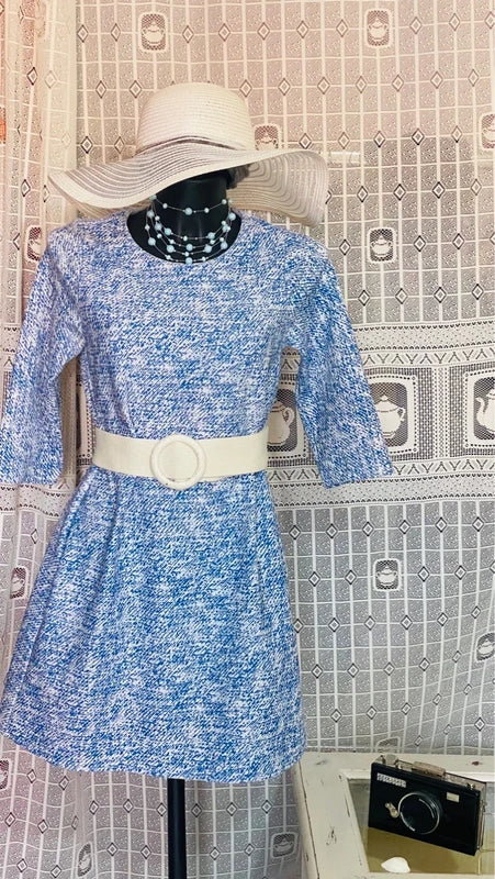 Abito Zara Modello Anni ‘70 Con Borsa Etnica in Regalo Misure in Foto