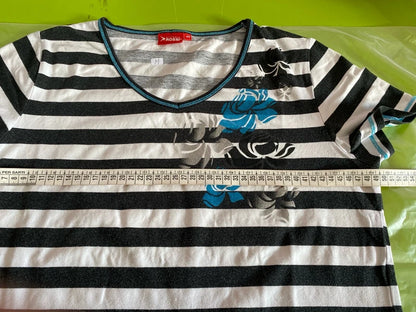 Gonna Vintage Longuette in Denim Jeans in Pizzo e Top