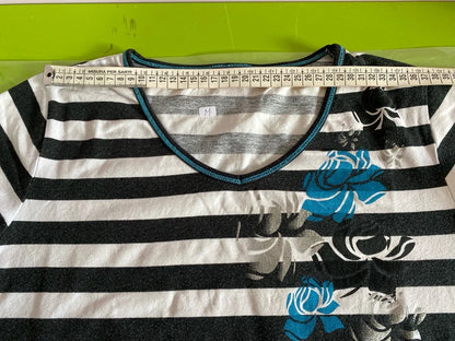 Gonna Vintage Longuette in Denim Jeans in Pizzo e Top