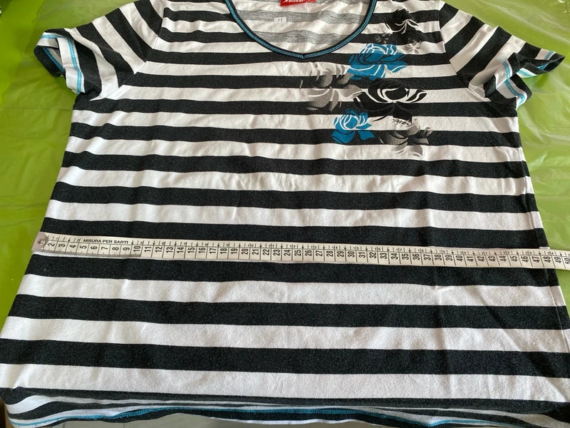 Gonna Vintage Longuette in Denim Jeans in Pizzo e Top