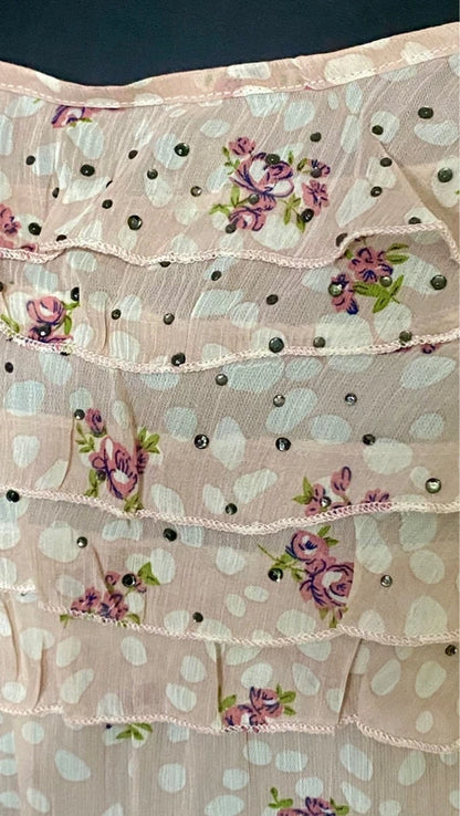 Abito Longuette Vintage con Voilant